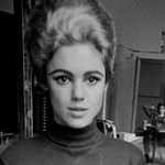 Edie Sedgwick and Andy at David McCabe's studio on 37th St., NYC, spring 1965