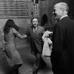 Tennessee Williams does the Lindy with superstar Elecktrah at the Factory, NYC, spring 1965